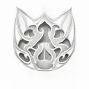 Initials BC that look like a paw print tattoo design idea