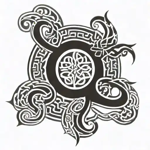 Celtic tattoo sleeve tattoo design idea