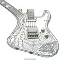 James Hetfield's snakebyte guitar made tattoo design idea