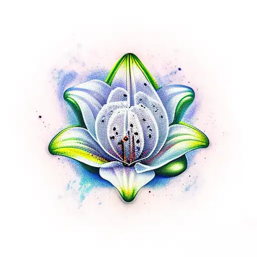 Lily tattoo design idea