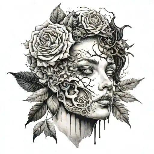 maybe the dark is from your eyes  tattoo design idea