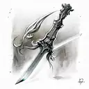 Sword tattoo design idea