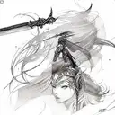 Sword tattoo design idea