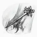 Sword tattoo design idea