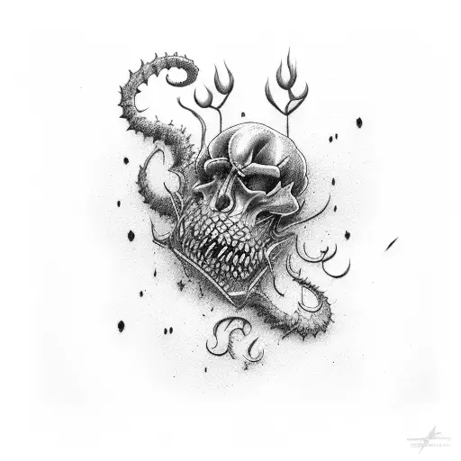 Adapt and grow with bad things tattoo design idea