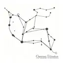 Capricorn constellation merging tattoo design idea