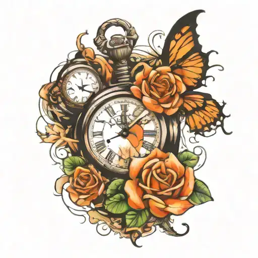 time lapsing but you wont stop tattoo design idea