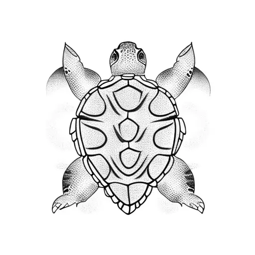 Turtle tattoo design idea