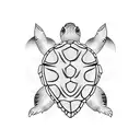 Turtle tattoo design idea
