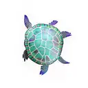 Turtle tattoo design idea