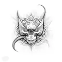 cover up for thrishoolam tattoo design idea