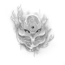 cover up for thrishoolam tattoo design idea