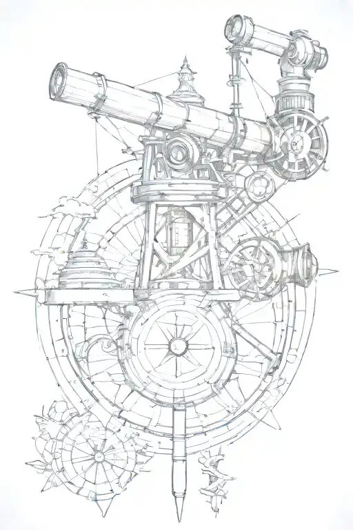 sextant which is merged with Taipei 101, PETRONAS twin towers, tusks from the flag of Vanuatu and Shenzhen in Chinese tattoo design idea