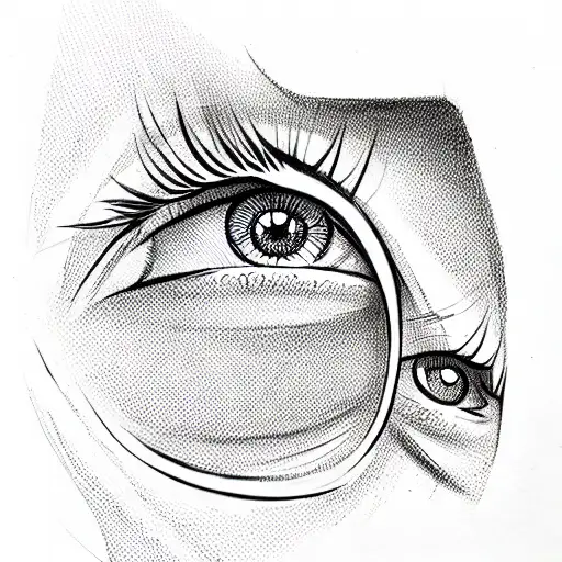 Evil Eye tattoo design idea