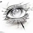 Evil Eye tattoo design idea