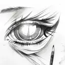 Evil Eye tattoo design idea