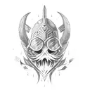 warrior squid tattoo design idea