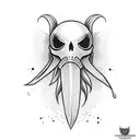 warrior squid tattoo design idea