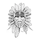Taino Indian Tribal sleeve  tattoo design idea