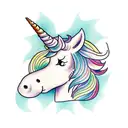 unicorn  tattoo design idea