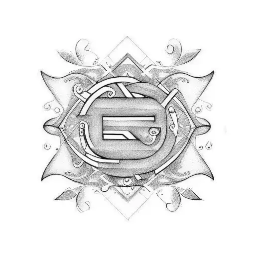 letter g cursive tattoo design idea
