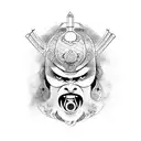 Japanese Samurai Mauri  tattoo design idea