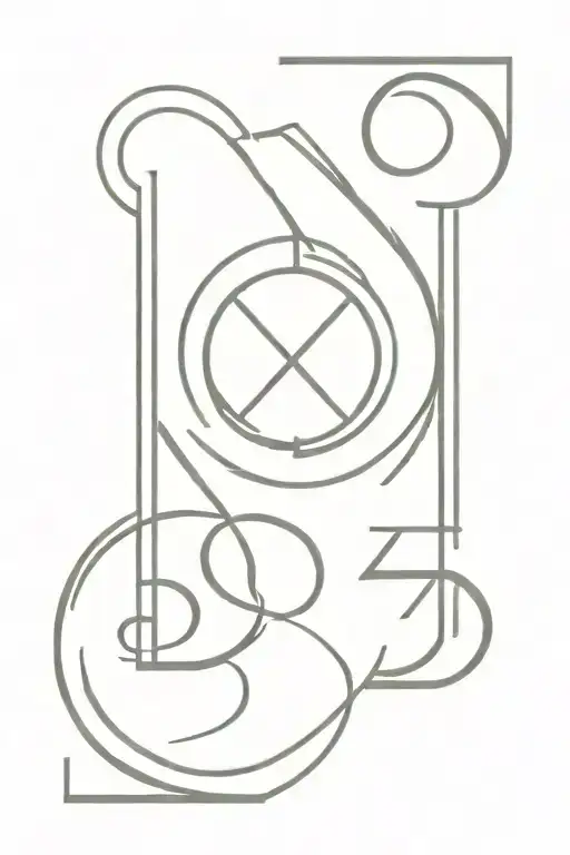 Roman numerals 30th of may 2023 tattoo design idea