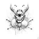 Carte joker tattoo design idea