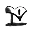 love in the old school desk tattoo design idea