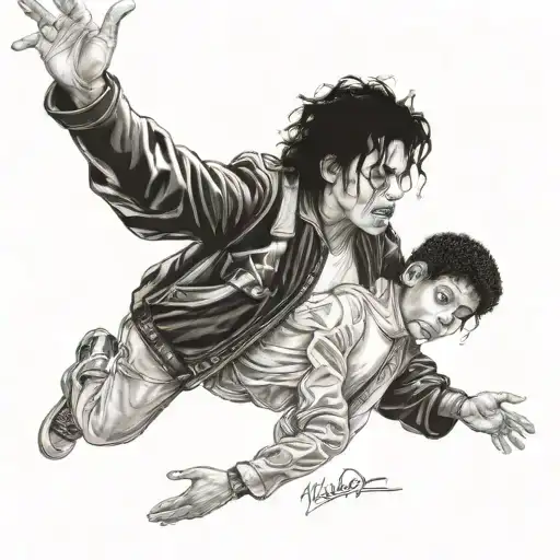 Michael Jackson Love lives Forever Bonded tattoo design idea