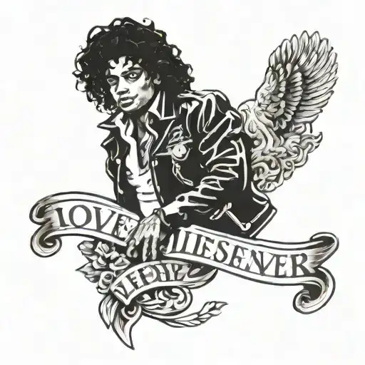 Michael Jackson Love lives Forever   tattoo design idea