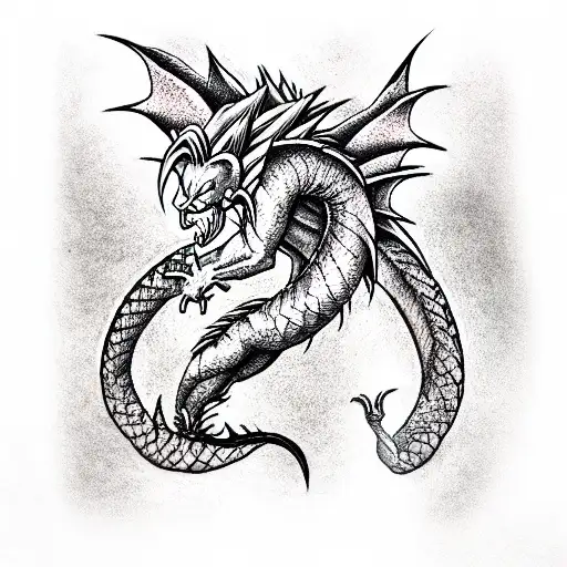 The Dragon from Dragonball Z tattoo design idea