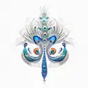 Peacock tattoo design idea