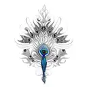 Peacock tattoo design idea