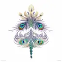 Peacock tattoo design idea