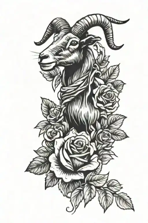 Ipswich Town Football Club, Melvin, Melissa, Goat, Roses tattoo design idea