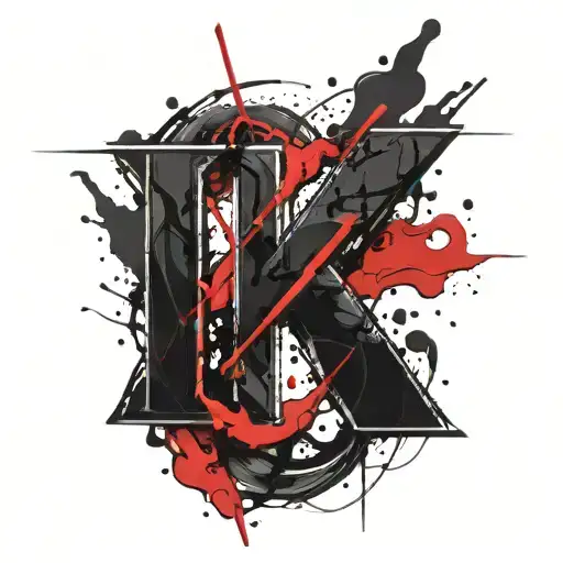 I would like to group the letters K, K, L, V, M, into one symbol that will serve as a design for a tattoo. The symbol sh tattoo design idea