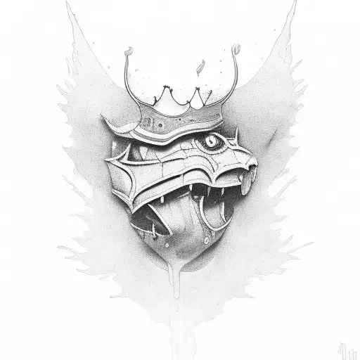 king of your silence slave of your words tattoo design idea