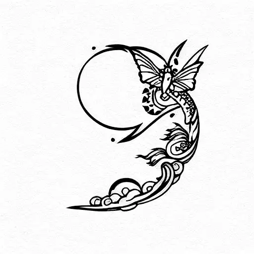Minimalist Sun And Moon Temporary Tattoo - Set of 3 – Tatteco