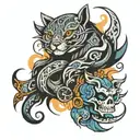 2000 and 1974 incorporated tattoo design idea