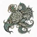 2000 and 1974 incorporated tattoo design idea