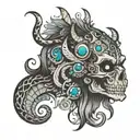 2000 and 1974 incorporated tattoo design idea