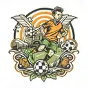 SOCCER field tattoo design idea