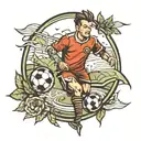 SOCCER field tattoo design idea