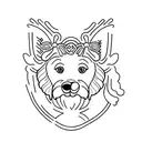 Maggie, dog, in memory tattoo design idea