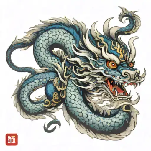 Balinese dragon barong bali tattoo design idea
