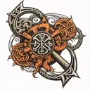 viking runes tattoo design idea