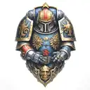 Warhammer 40k space marine  tattoo design idea