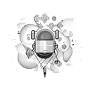 music dubstep sub speakers tattoo design idea