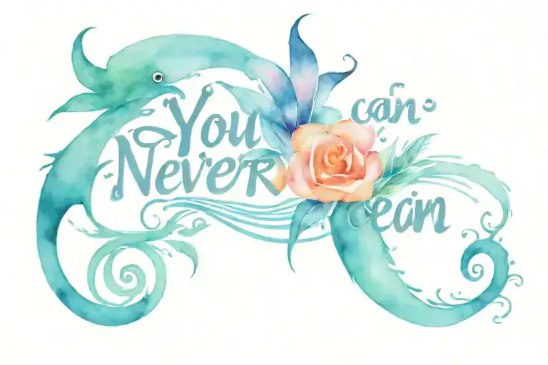 design that has the words "you can never cross the ocean unless you the courage to lose sight of the shore" tattoo design idea